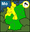 Aktuelle Unwetter-Warnlage Deutschland