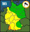 Aktuelle Unwetter-Warnlage Deutschland