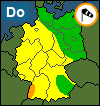 Aktuelle Unwetter-Warnlage Deutschland