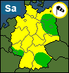 Aktuelle Unwetter-Warnlage Deutschland