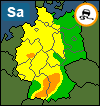 Aktuelle Unwetter-Warnlage Deutschland