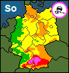 Aktuelle Unwetter-Warnlage Deutschland
