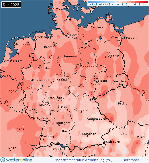 R&uuml;ckblick Wetterkarte