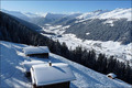 Schnee und Sonne in den Bergen