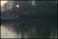 Sonnenschein und Abendstimmung im Winter