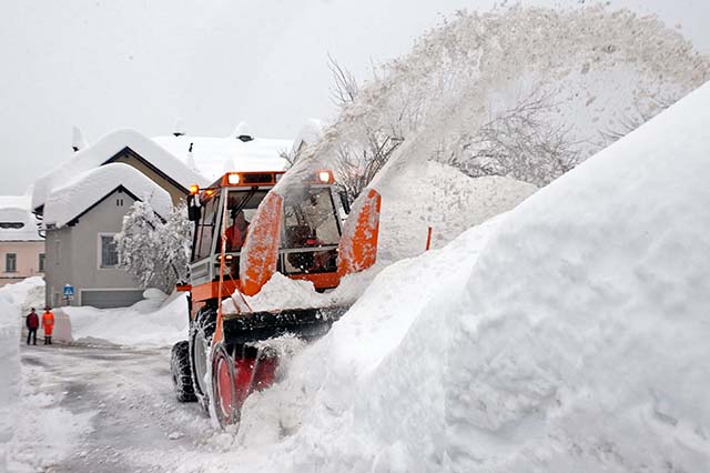 Südalpen versinken im Schnee