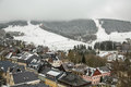 Schnee im Erzgebirge