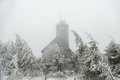 Schnee im Erzgebirge
