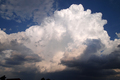 Quellwolken am Sommerhimmel
