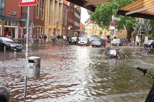 Land unter in Münster