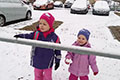 Der erste Schnee im Flachland