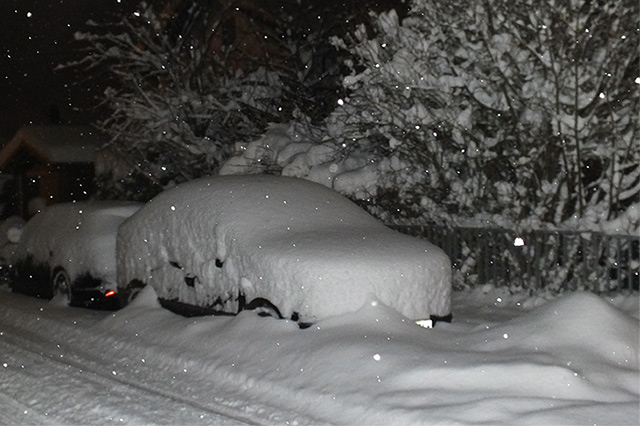 Südbayern versinkt im Schnee