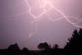 Blitze am Nachthimmel