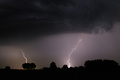 Blitze am Nachthimmel