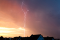 Blitze am Nachthimmel