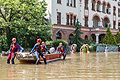 Dramatische Lage an der Elbe