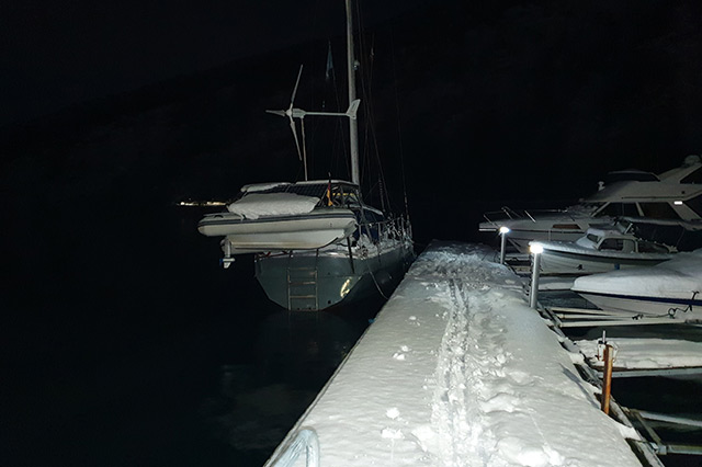 Skifahren am Fjord